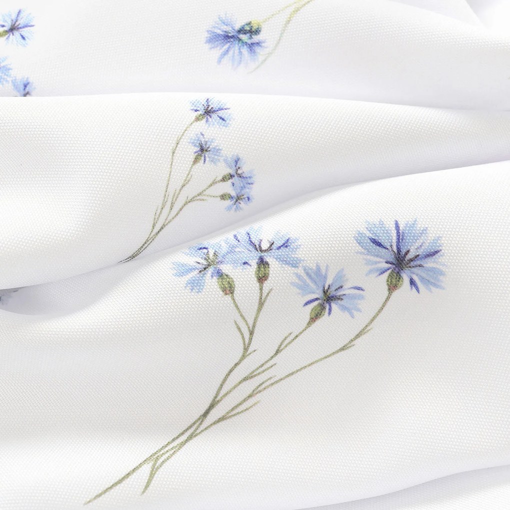 Goldea hranatý teflónový obrus - modré nevädze 100 x 100 cm