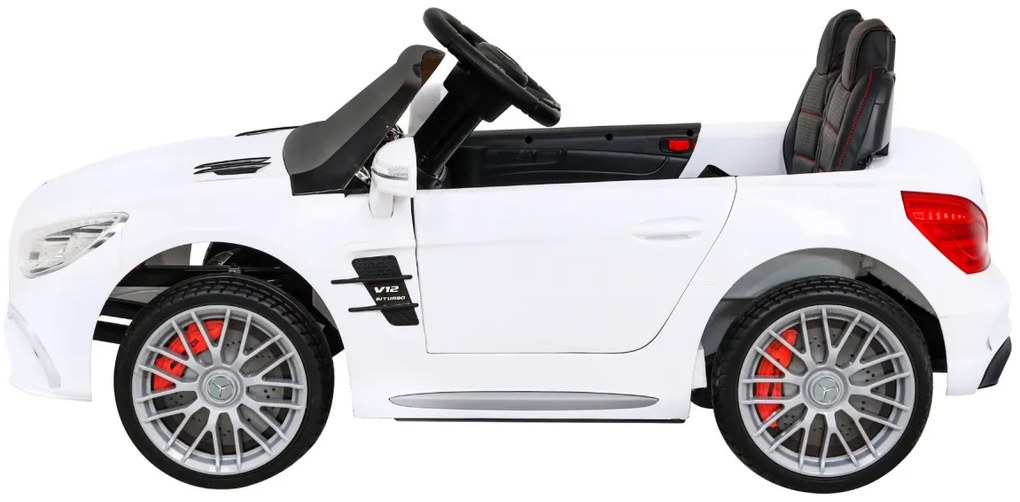 RAMIZ Elektrické autíčko Mercedes Benz AMG SL65 - biele