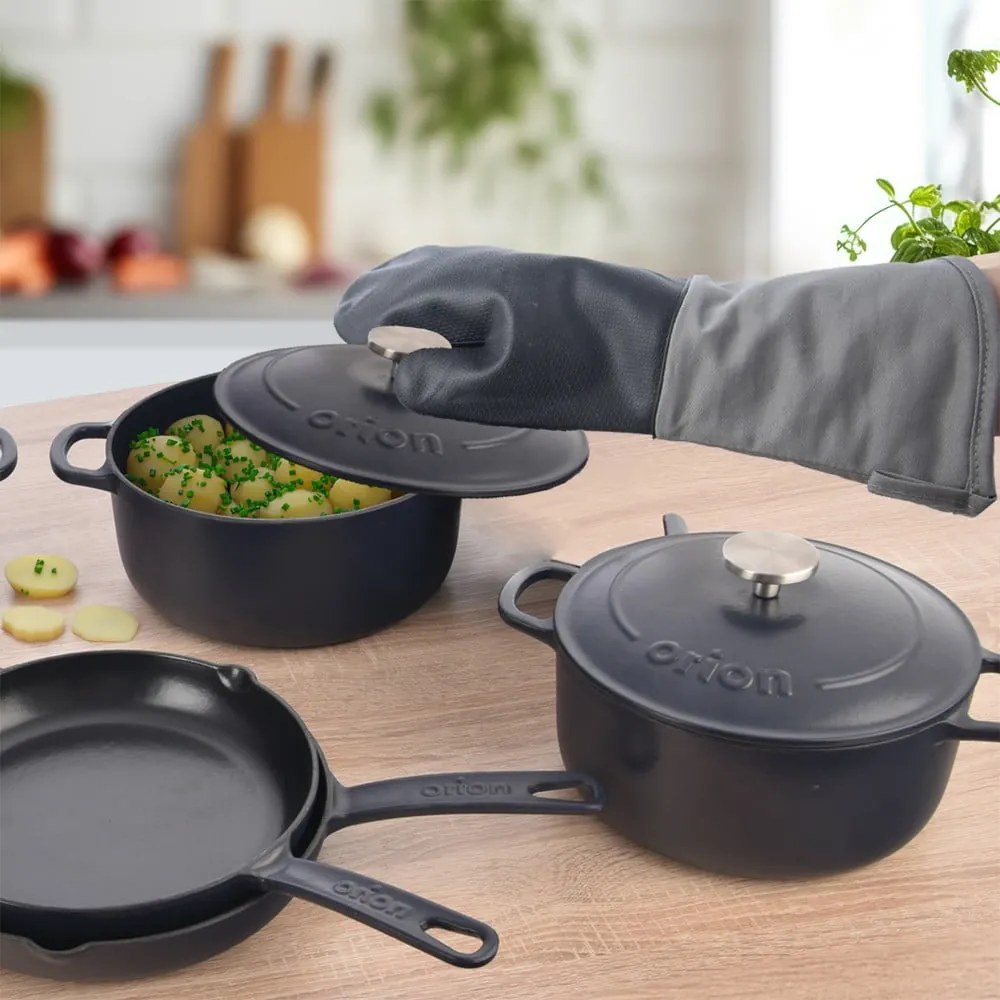 Liatinový hrniec s pokrievkou na indukciu 5,2 l LITINA SMALT – Orion