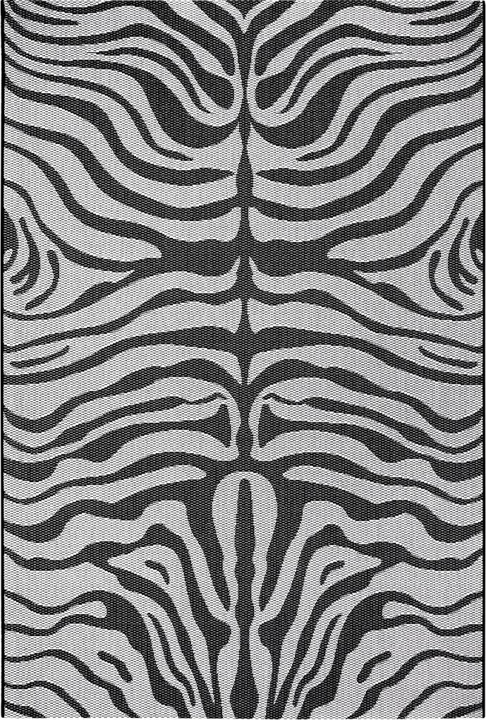Hanse Home Collection koberce Kusový koberec Flatweave 104845 Black/Cream - 80x150 cm