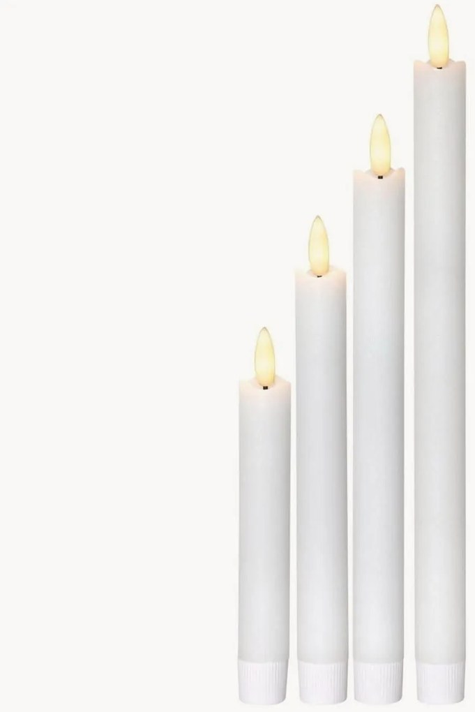 Dlhé LED sviečky Flame, 4 ks