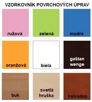 Detský písací stôl VÍLA A SRDIEČKO - TYP 1