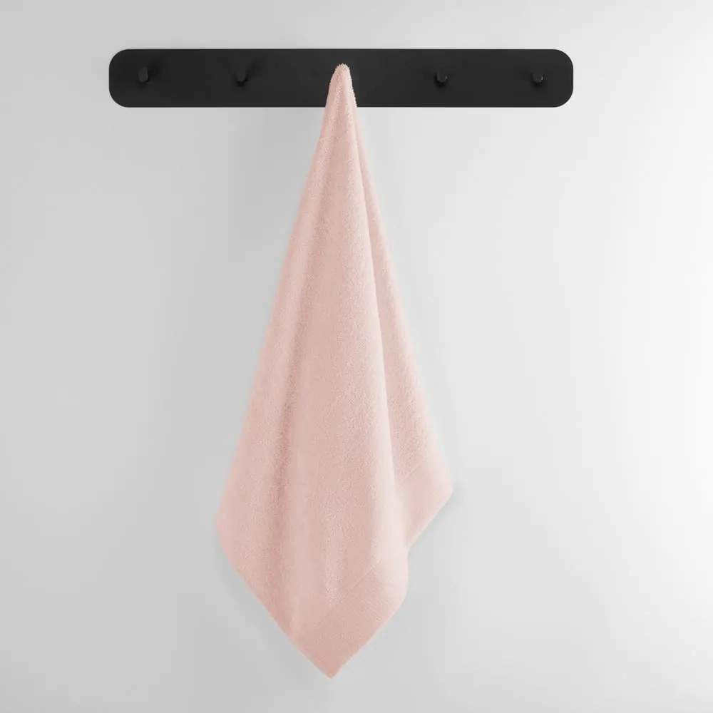 Svetloružová froté bavlnená osuška 70x140 cm Amari – Restilo