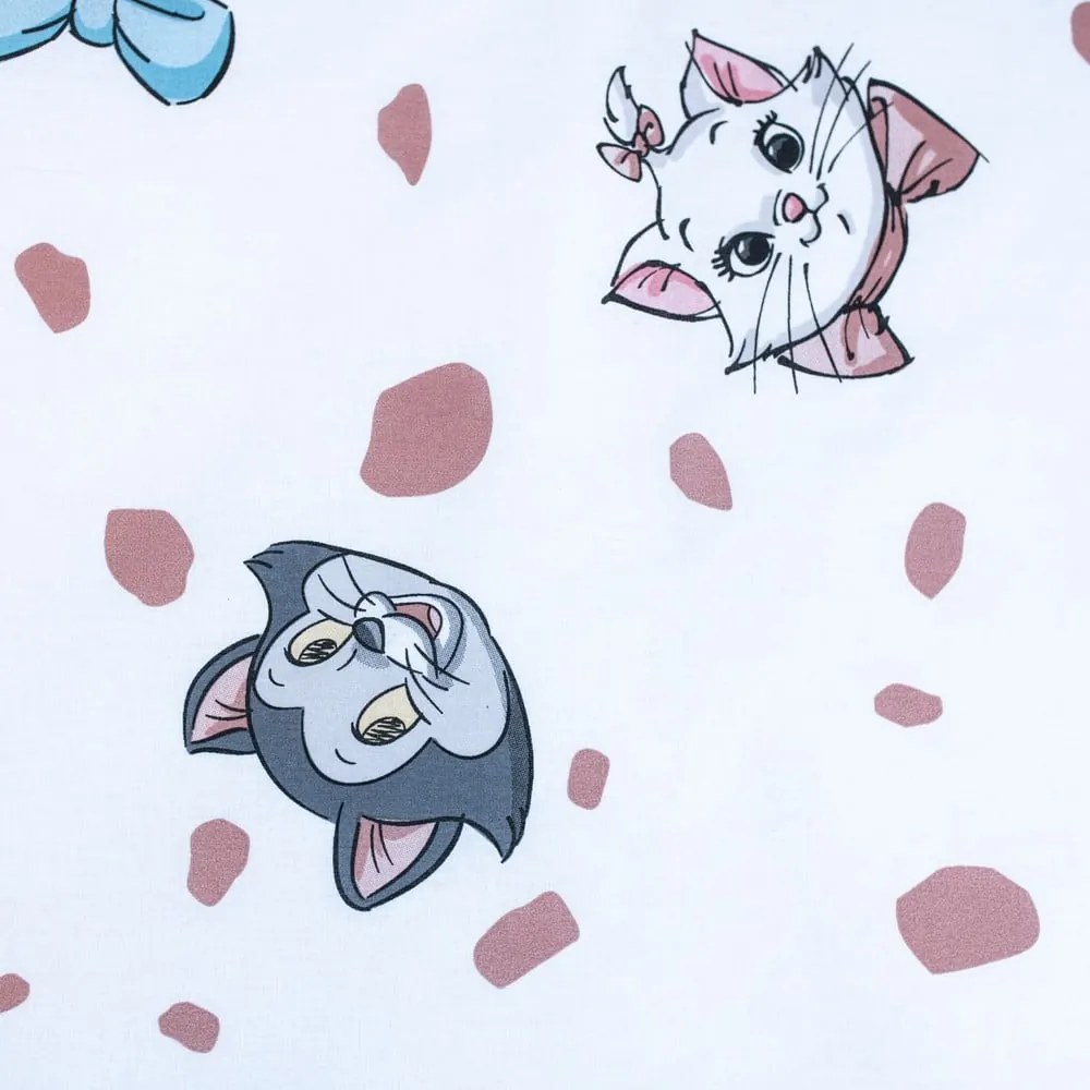 Biela bavlnená detská obliečka do postieľky 100x135 cm Marie Cat "Friends" – Jerry Fabrics
