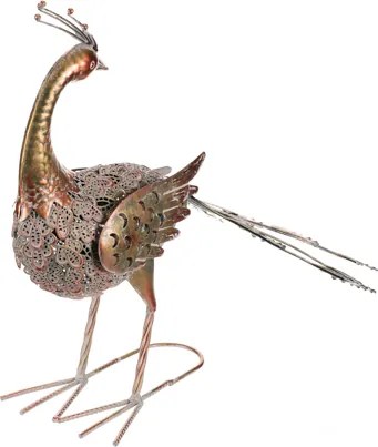 Páv 65 cm - kovová záhradná dekorácia