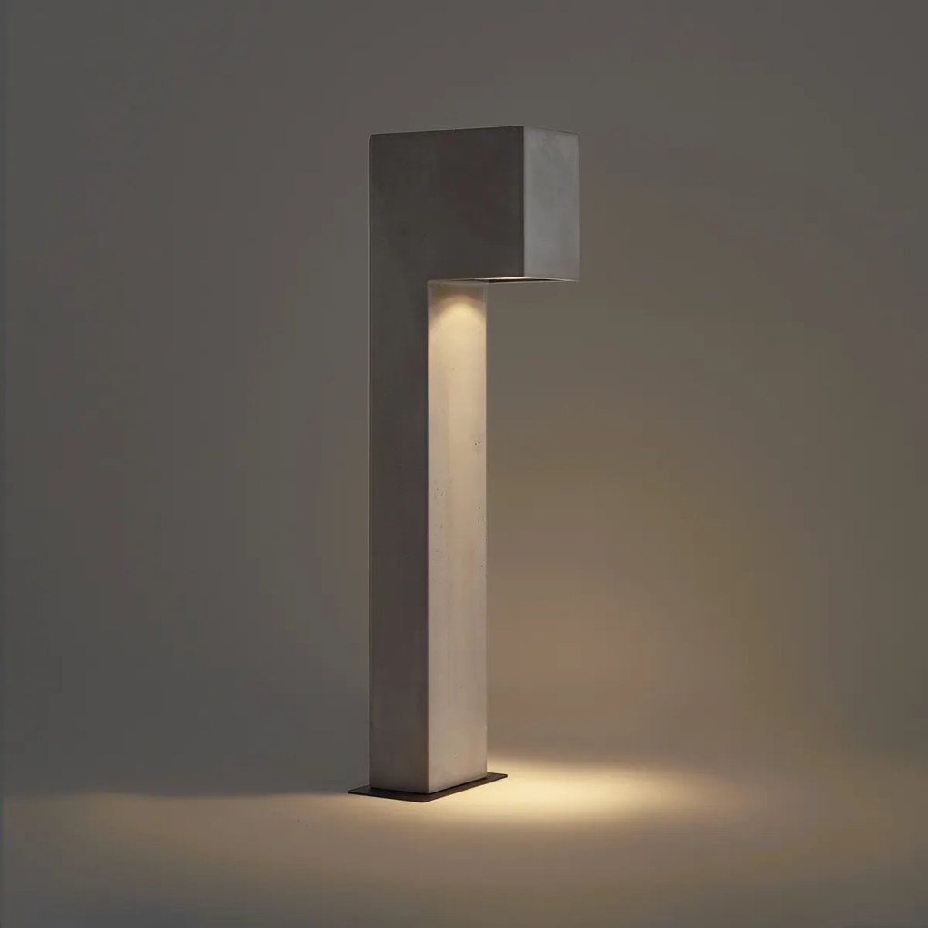 Moderný vonkajší stĺpik sivý 65 cm IP44 - Pompei