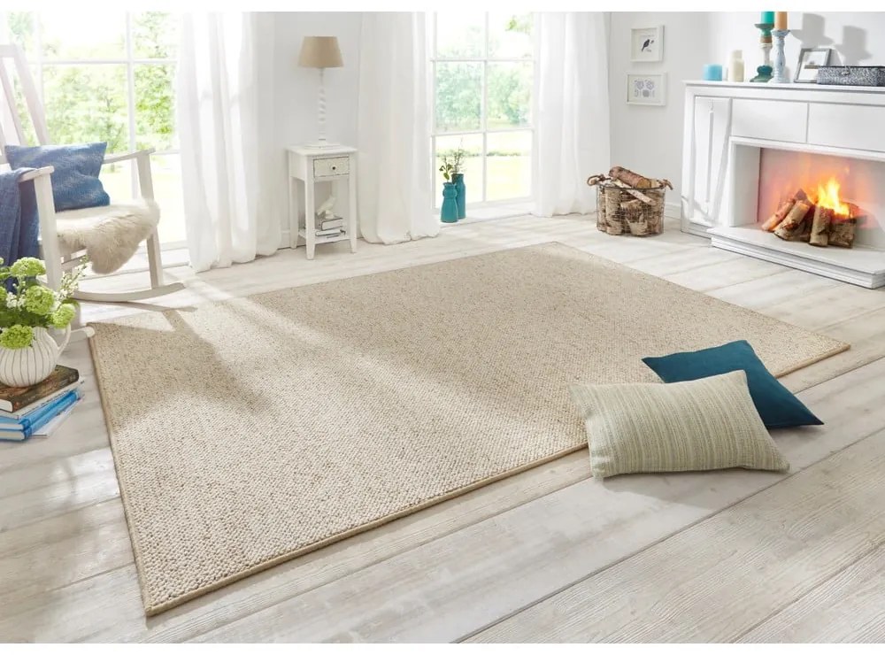 Krémovobiely koberec 60x90 cm Wolly – BT Carpet