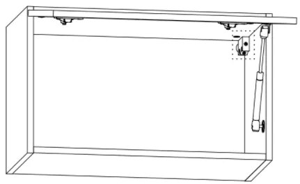 Kuchynská linka Langen 260 cm - tmavo šedá / dub artisan