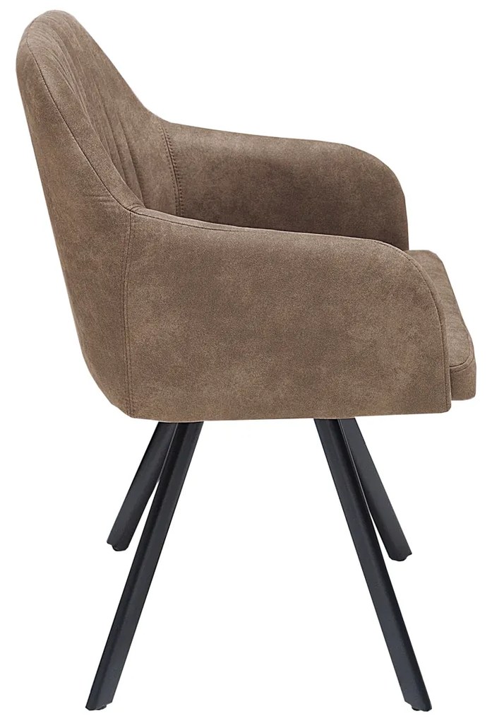Stolička Lucca taupe hnedá