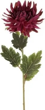 Umelá kvetina Chryzantéma 60 cm, tmavo fialová%