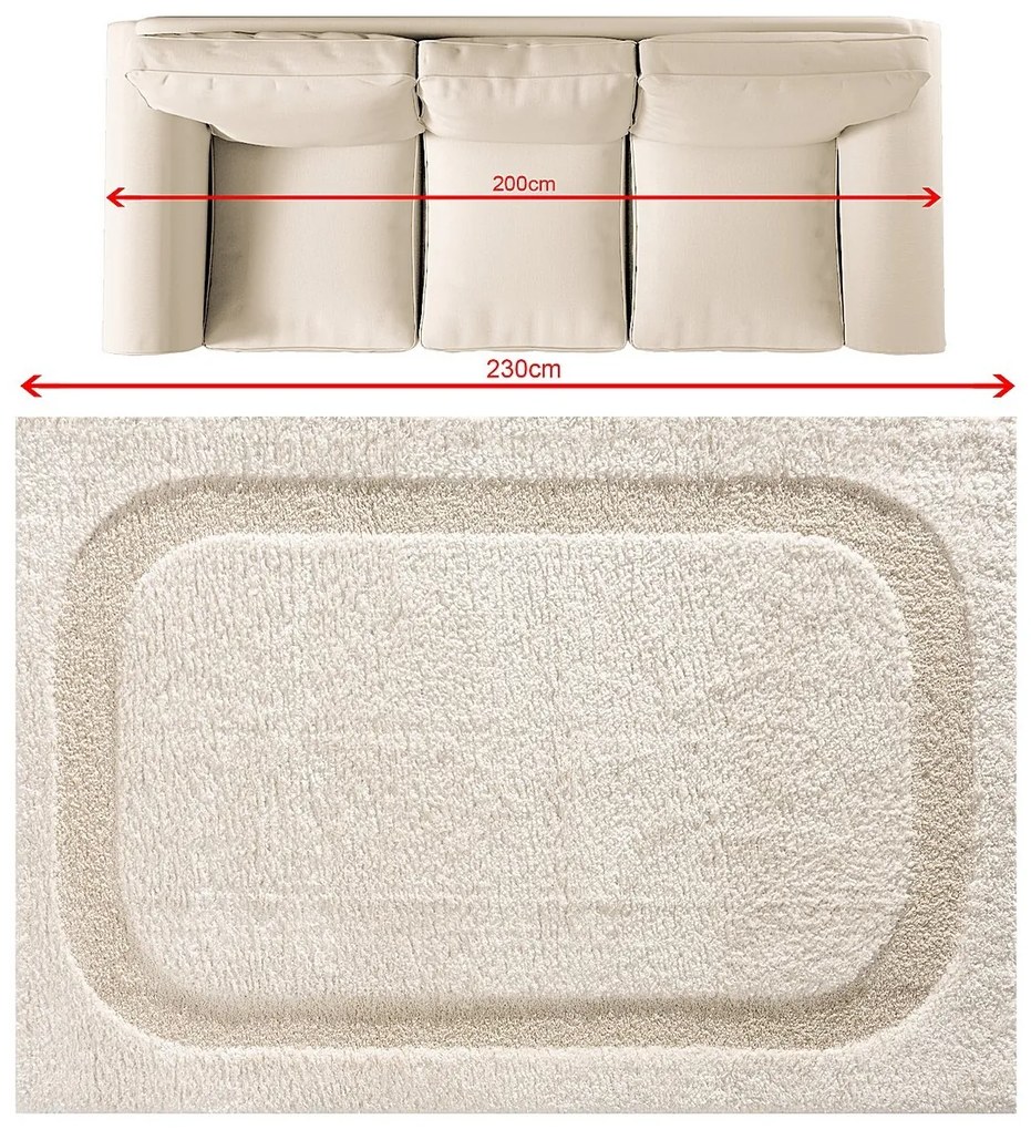 Koberec Halo cream 160x230 cm