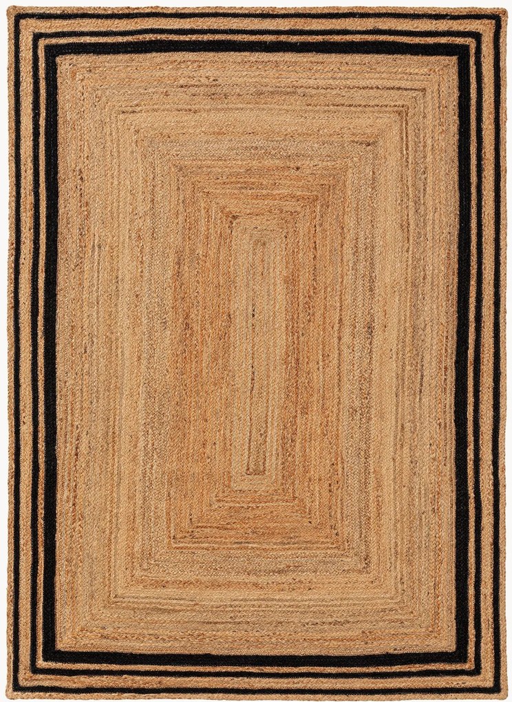 Ručne tkaný koberec z juty Jutta