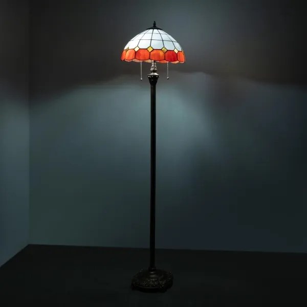 BRILAGI - Tiffany vitrážová stojacia lampa SIENNA 2xE27/60W/230V