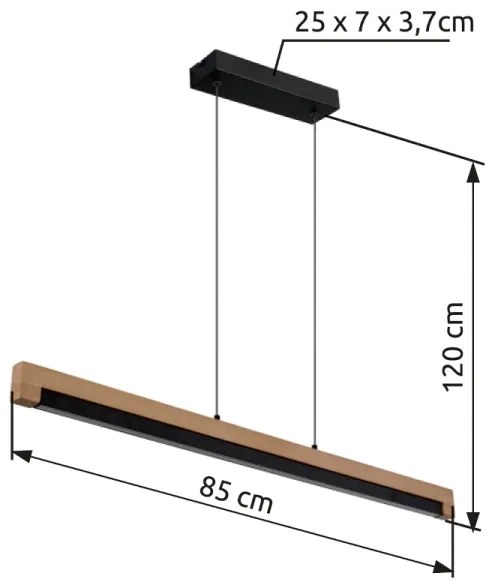 Globo 67849H - LED Luster na lanku STARLA LED/24W/230V