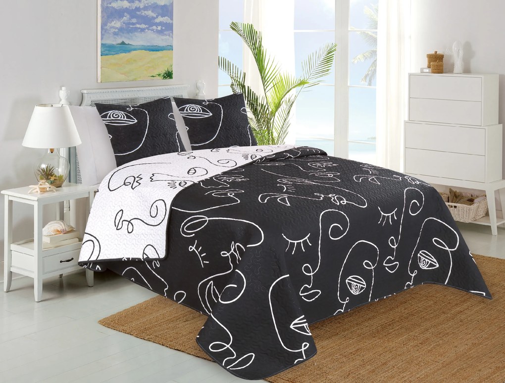 myHOUSE Prehoz na posteľ FACE 220x240 cm Rozmer deka-prehoz: 220x240 cm