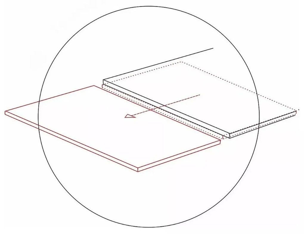 Rozkládací jídelní stůl Genesis 180/240 cm bílý/dub přírodní