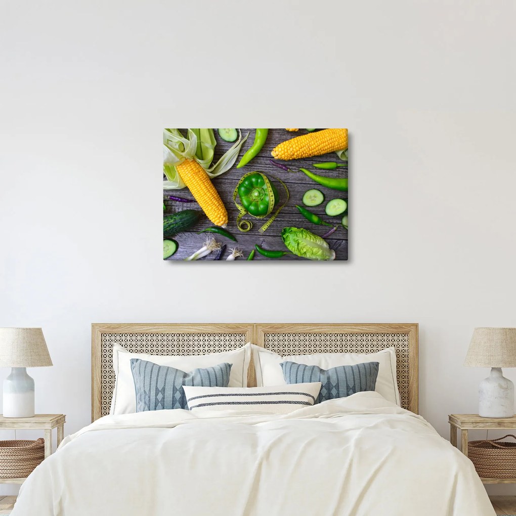 Obraz so zeleninou (70x50 cm)