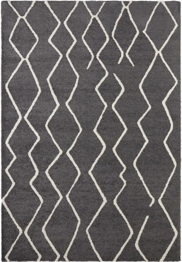 Tmavosivý koberec Elle Decor Glow Vienne, 80 x 150 cm