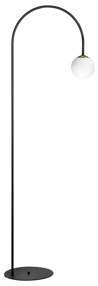 Zuma Line 1224 - Stojacia lampa BOW 1xE14/10W/230V čierna
