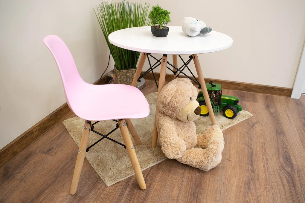 Dekorstudio Detská dizajnová stolička ENZO ružová Počet stoličiek: 2ks