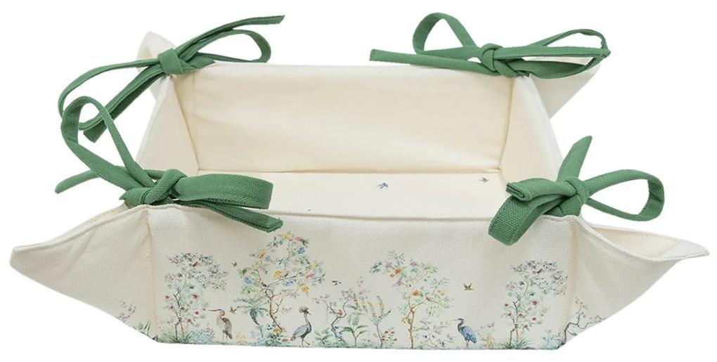 Textilné košíček na pečivo Birds in Paradise - 35 * 35 * 8 cm