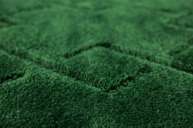 Kúpeľňový koberček Moreno tmavozelený, kosoštvorce