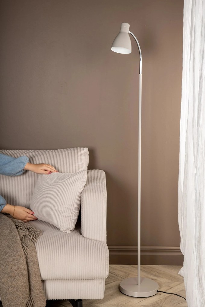 Béžová stojaca lampa LINA, 150 cm