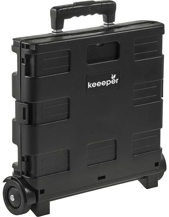 Keeeper Skladací nákupný vozík Olli 45 l Black, 45 l