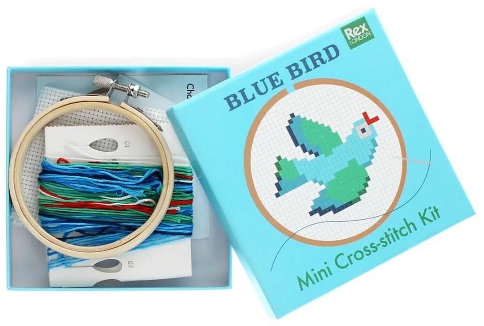 Kreatívna súprava Cross-stitch Kit Blue Bird – Rex London