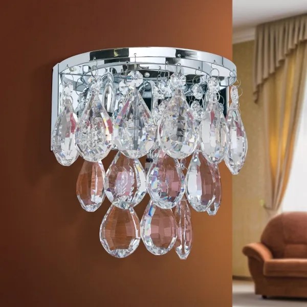 Orion WA 2-1369/2 - Krištáľové nástenné svietidlo CELESTE 2xG9/40W/230V chróm