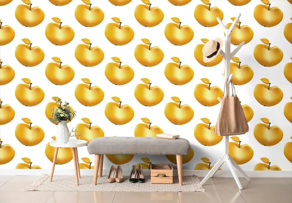 Samolepiaca tapeta zlaté jablká