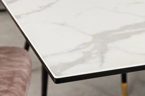 Rozkladací jedálenský stôl Marvelous 43842 180/220/260x90cm Ceramik white marble - Komfort-nábytok
