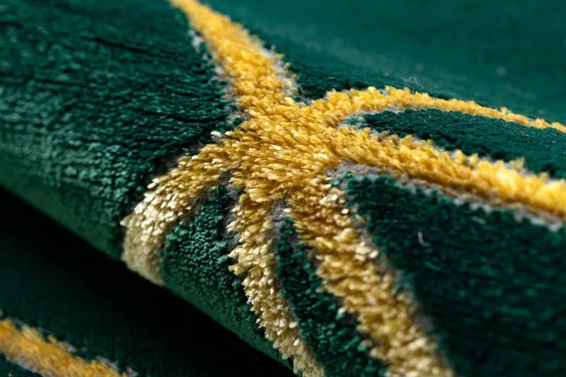 Dywany Łuszczów, Kusový koberec Emerald 1013 green and gold kruh, 200x200 (priemer) kruh, zelená, chodba / predsieň