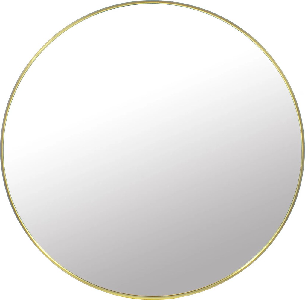 Dekorstudio Okrúhle zrkadlo so zlatým rámom Ø70 cm