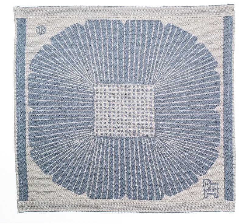 Ľanový obrus Anemone 35x35, modrý