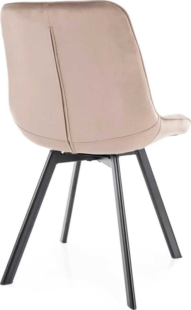 SI Monti Velvet stolička tmavá béžová