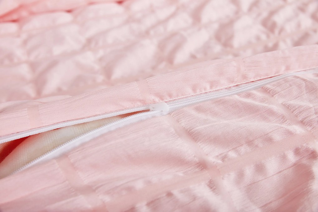 Krepové obliečky polycotton Neapol ružové 200x140cm+90x70cm TiaHome