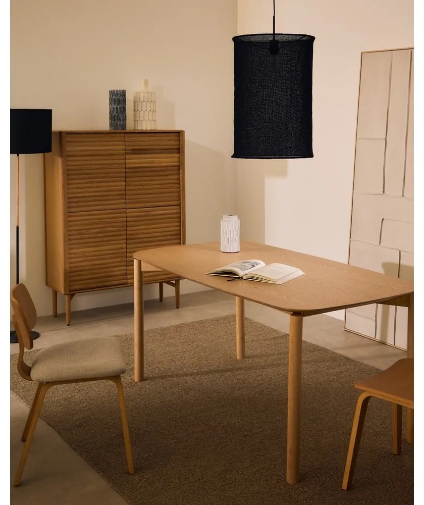 Jedálenský stôl v dekore jaseňa 90x160 cm Indara – Kave Home