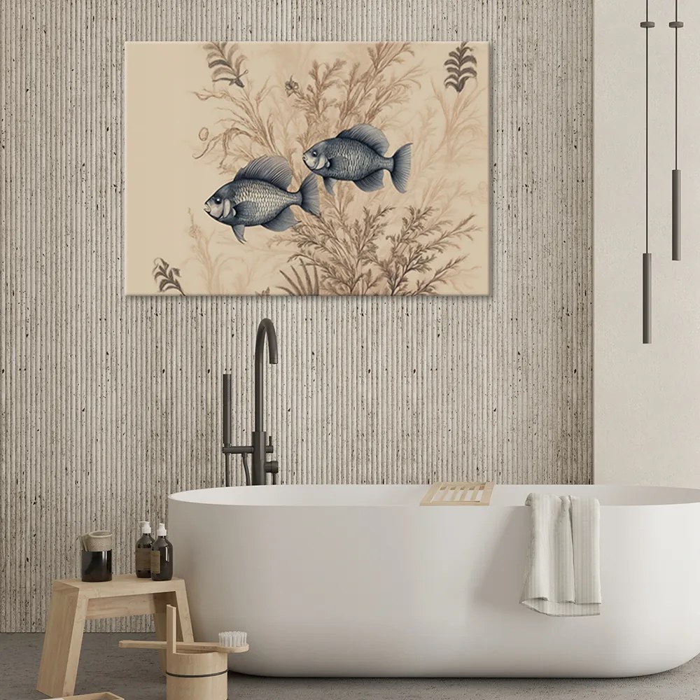 Gario Obraz na plátne Vodné rastliny a ryby Rozmery: 60 x 40 cm
