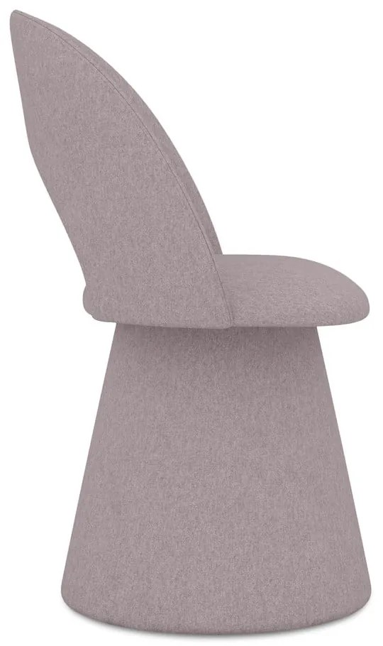 Čalúnené jedálenské kreslo v levanduľovej farbe Kalo – Makamii