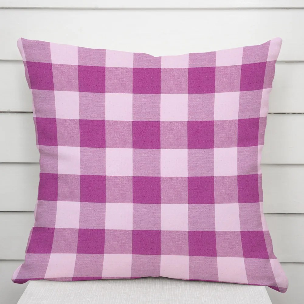 Biante Bavlnená obliečka na vankúš Olivia OL-021 Fialová kocka veľká 40 x 40 cm