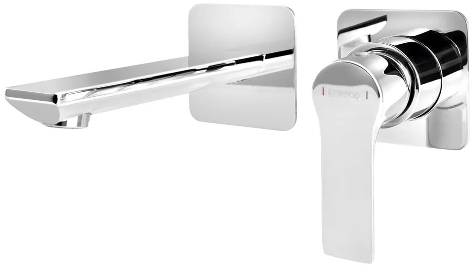 Podomietková umývadlová batéria v lesklej striebornej farbe (1 výstup) Pax – Sapho