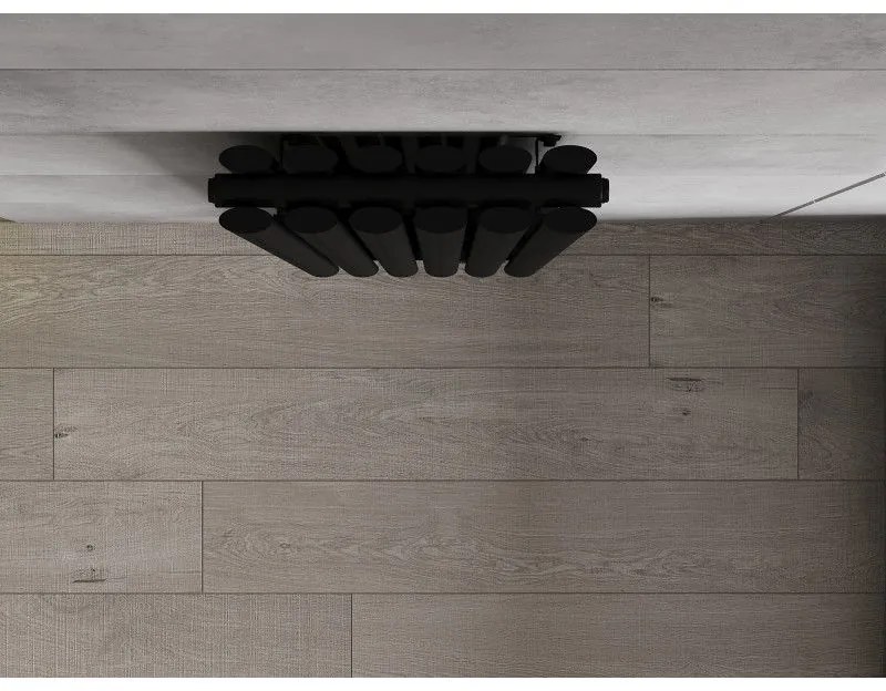Mexen Dallas, vykurovacie teleso 1600 x 360 mm, 1039 W, čierna, W214-1600-360-00-70
