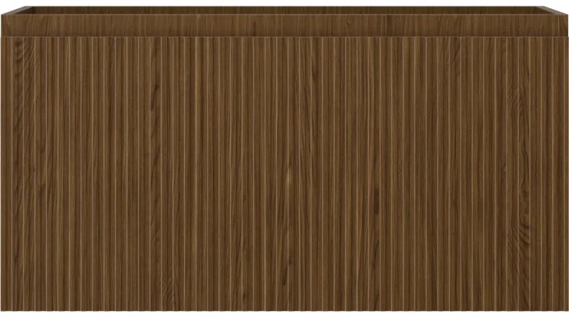 Mexen Rivel, kúpeľňová skrinka 90 cm, 1 zásuvka, drážkovaná, orech, 91A20-09047-1-BF86