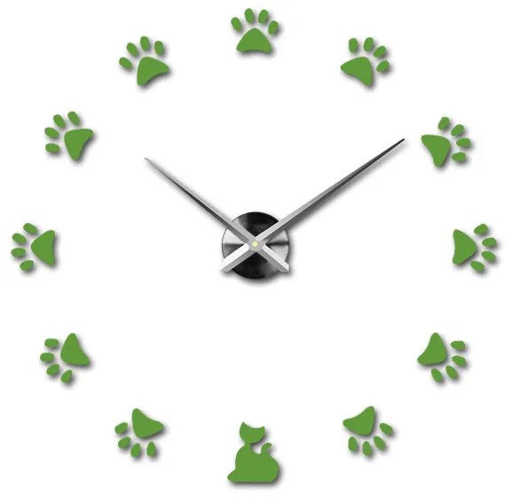 Moderné nalepovacie nástenné hodiny SS | 3D hodiny 12S017 Wanduhr