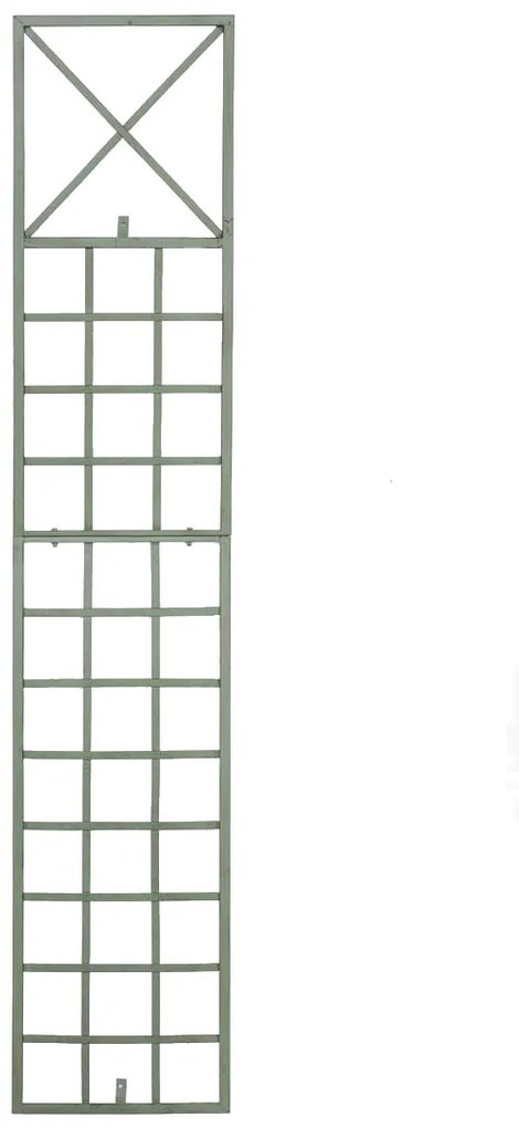 Mriežka na popínavé rastliny Trigo - 198 x 40 cm - Zelená antik