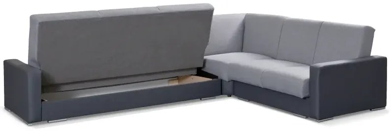 Rozkladacia rohová sedacia súprava Nero, sivá (sedák/korpus - inari 91/96+pod. inari96)