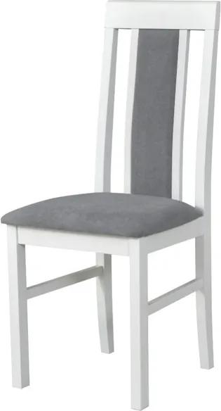 Sconto Jedálenská stolička NILA 2 sivá/biela