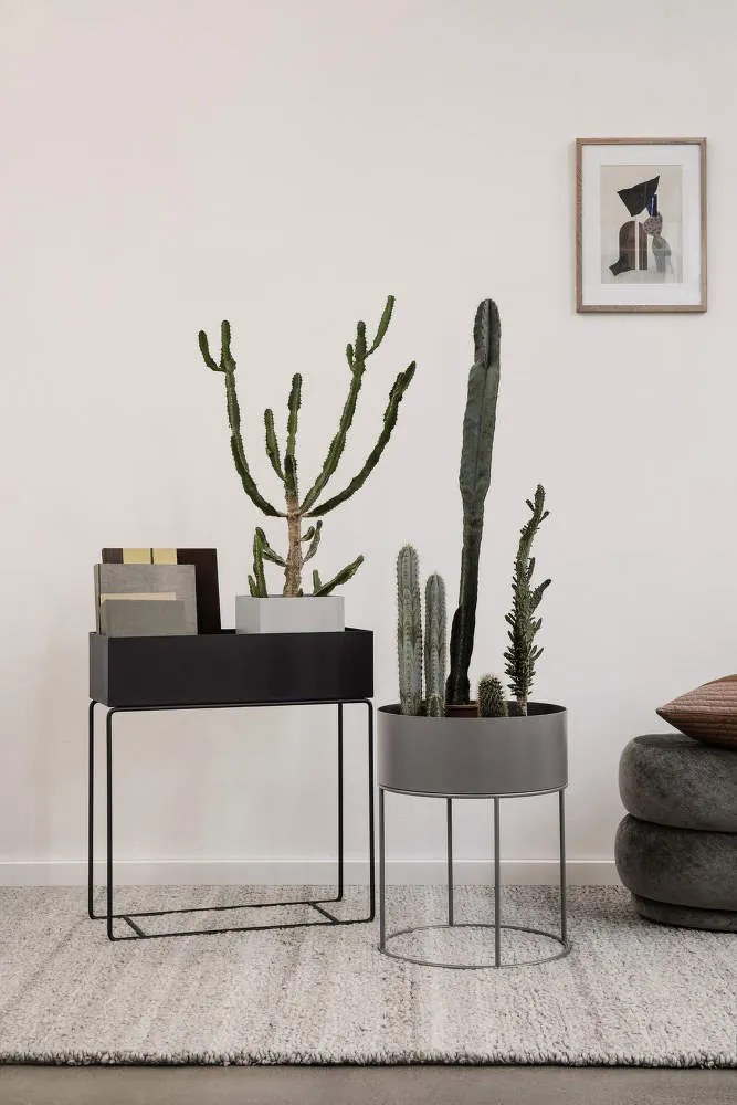 Ferm Living Truhlík na rastliny Plant Box Pot, olive