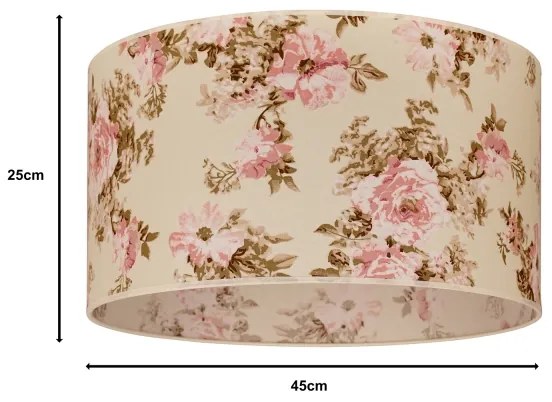 Duolla - Tienidlo univerzálne ROLLER E27 pr. 45 cm ruža